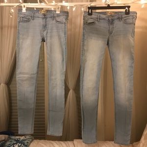 White-washed Hollister jeans